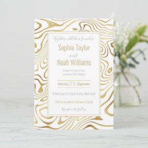 Moderner Weißgoldmarmor Abstrakt