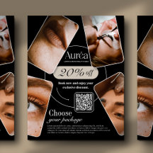 Moderner Werbeflyer für Fotobeauty