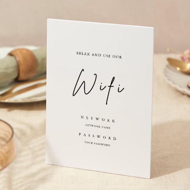 Moderner Wifi-Code, Wifi Connect Einladung (Modern Wifi Code, Wifi Connect Invitation)