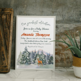 Moderner Winter Unsere Beste Adventure Baby-Dusche Einladung