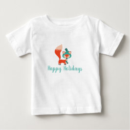 Moderner Winterfuchs - individueller Urlaub Baby T-shirt