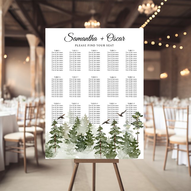 Moderner Winterwald mit Schnee Poster (Von Creator hochgeladen)