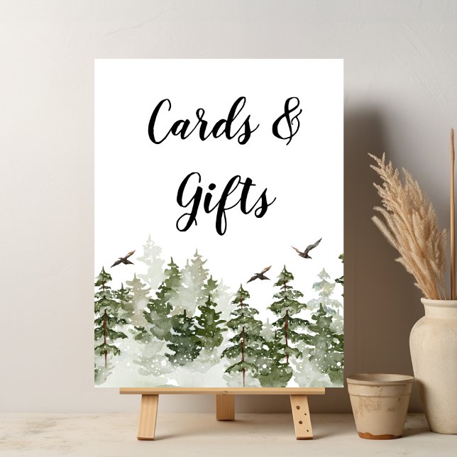 Moderner Winterwald mit Schnee Poster (Von Creator hochgeladen)