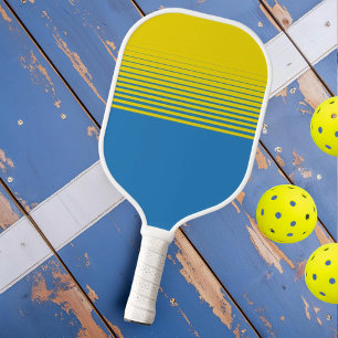 Moderner Yellow Blue Sportfass Pickleball Schläger