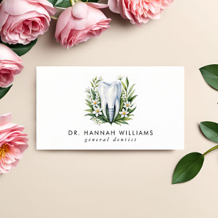 Moderner Zahnarzt Orthodontist Wasserfarbe QR Code Visitenkarte