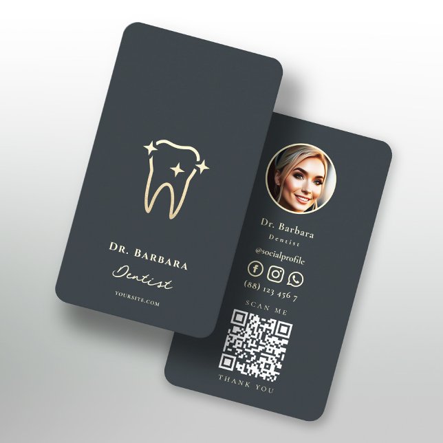 MODERNER ZAHNORTHODONTIST GOLD TOOTH VISITENKARTE (MODERN DENTIST ORTHODONTIST GOLD TOOTH DENTISTRY BUSINESS CARD
)
