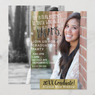 Moderner Zeitschriften-volles Bild-Foto-Abschluss Einladung