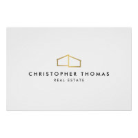 Moderner Zuhause Realtor-Gold-Logo-Download