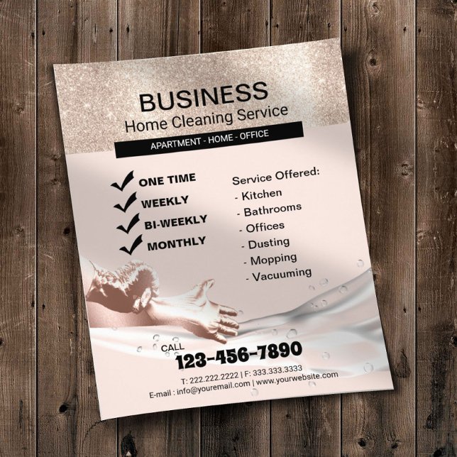 Moderner Zuhause-Reinigungsservice Behaltend Haus Flyer (Von Creator hochgeladen)