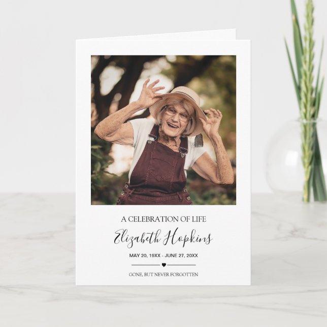 Modernes 2-Foto-Festival zum Thema Leben Programm (Vorderseite)