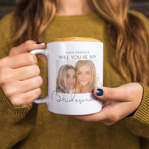 Modernes 2 Foto   Vorschlag von Bridesmaid Kaffeetasse