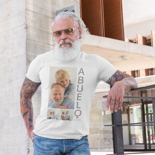 Modernes 3 Foto Abuelo T-Shirt