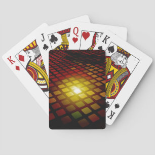 Modernes 3D-Abstrakt-Quadrat-Muster Spielkarten
