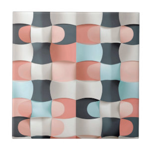 Modernes 3D-Muster geometrischer Illusion Fliese