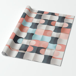 Modernes 3D-Muster geometrischer Illusion Geschenkpapier