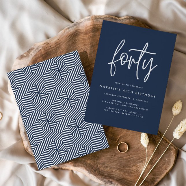 Modernes 40. Geburtstag einfach, stilvoll und eleg (Von Creator hochgeladen)