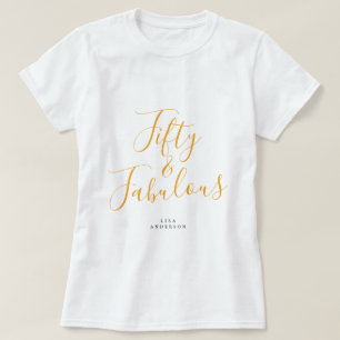 Modernes 50 fabelhaftes Individuelle Name 50. Gebu T-Shirt