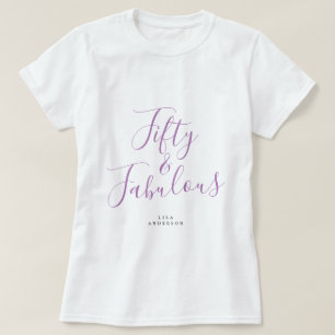Modernes 50 fabelhaftes Individuelle Name 50. Gebu T-Shirt