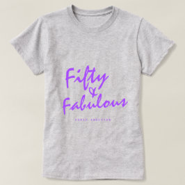 Modernes 50 fabelhaftes Individuelle Name 50. Gebu T-Shirt