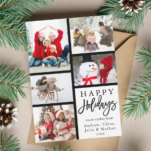 Modernes 5 Foto Collage Weihnachten
