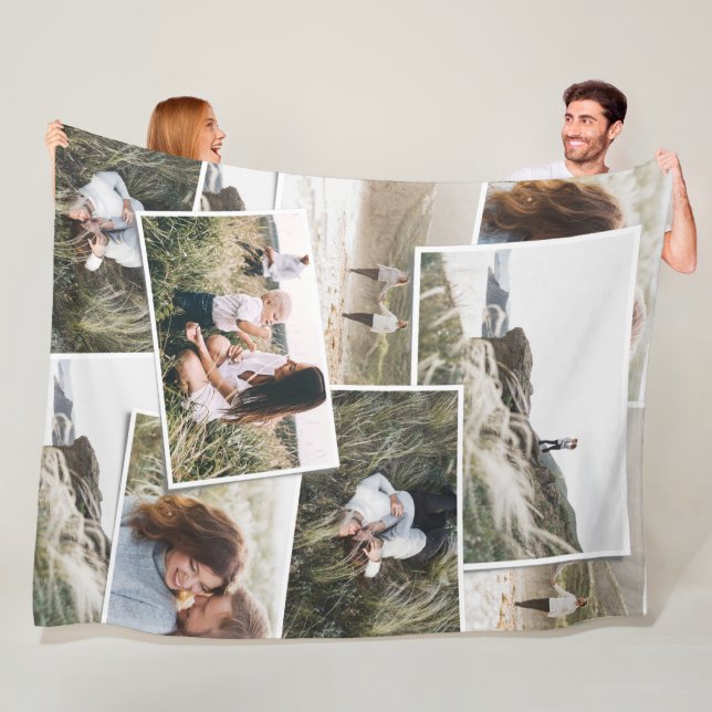 Modernes 5 Foto elegantes Fleecedecke (Beispiel)