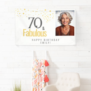 Modernes 70-jähriges Foto Banner
