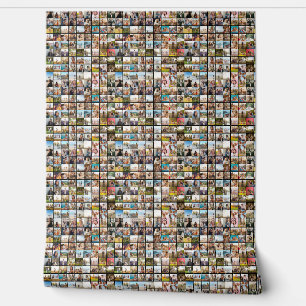 Modernes 81 Foto Collage Muster Tapete