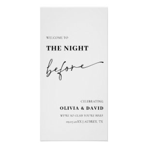 Modernes Abendessen vor der Probe Poster