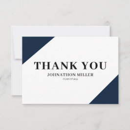 Modernes Abschluss Flat Danke Karte