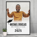 Modernes Abschluss Foto<br><div class="desc">Machen Sie Ihren Abschluss zu einer gepflegten Erinnerung mit unserem Abschluss Foto Poster. Mit diesem schönen Sake können Sie mit Stolz auf Ihren besonderen Tag zurückblicken und Ihren Meilenstein mit Familie und Freunden für die nächsten Jahre teilen. Warten Sie nicht - holen Sie sich noch heute Ihren und schätzen Sie...</div>