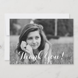 Modernes Abschluss Foto Kalligraphie Vielen Dank Dankeskarte