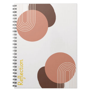 Modernes Abstractes Minimalistisches Notizblock