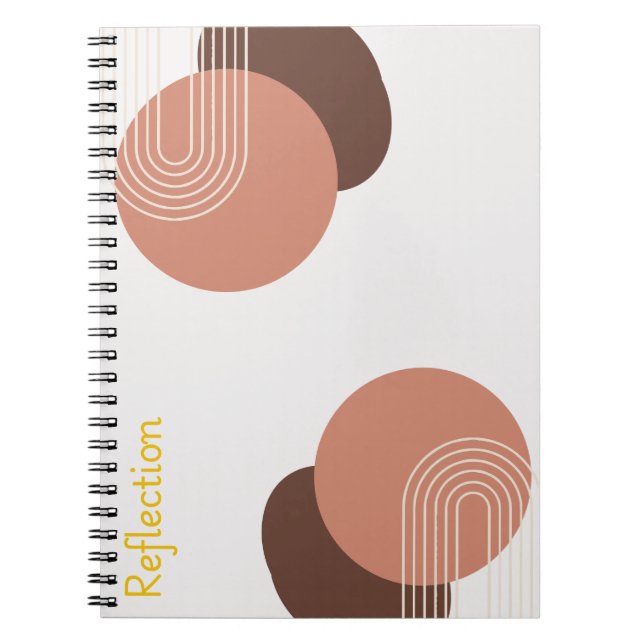 Modernes Abstractes Minimalistisches  Notizblock (Vorderseite)