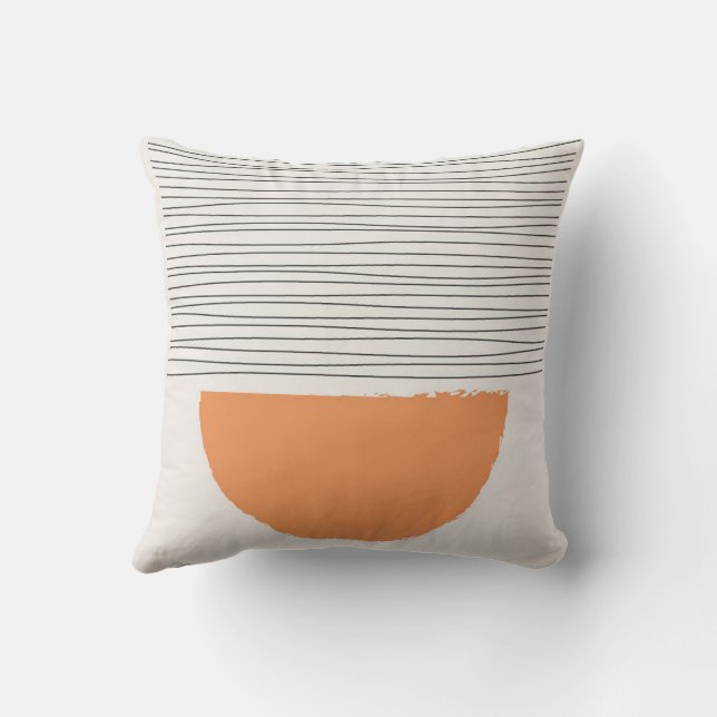 Modernes Abstrakt Art Throw Kissen (Rückseite)