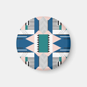 Modernes Abstrakt: Geometrischer Nahtloser Stil Magnet