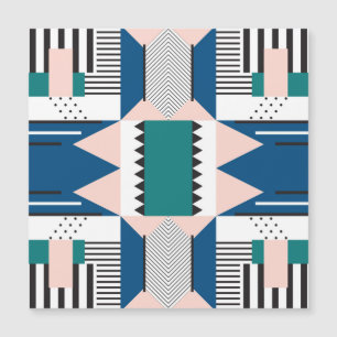 Modernes Abstrakt: Geometrischer Nahtloser Stil Magnetkarte