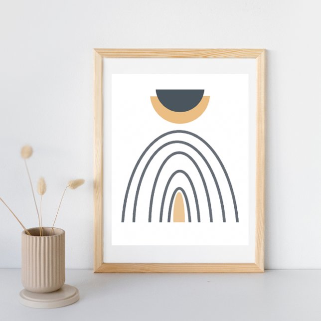 Modernes Abstrakt geometrisches Minimalistisches P Poster (Von Creator hochgeladen)