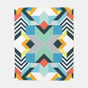 Modernes Abstrakt geometrisches Muster. Fleecedecke