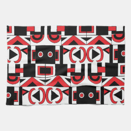 Modernes Abstrakt geometrisches Muster Geschirrtuch