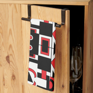 Modernes Abstrakt geometrisches Muster Geschirrtuch