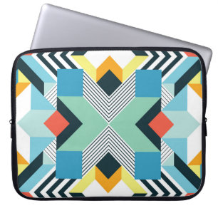 Modernes Abstrakt geometrisches Muster. Laptopschutzhülle