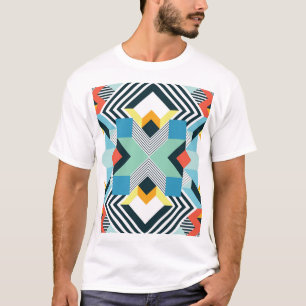 Modernes Abstrakt geometrisches Muster. T-Shirt