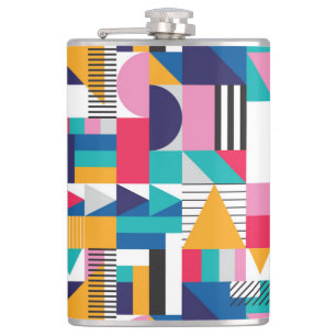 Modernes Abstrakt geometrisches nahtloses Muster Flachmann