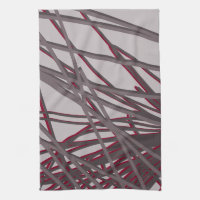 Modernes Abstrakt-Grau- und Burgundy-Design