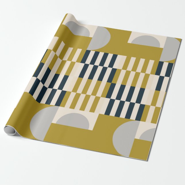 Modernes, abstrakt nahtloses geometrisches Muster  Geschenkpapier (Ungerollt)