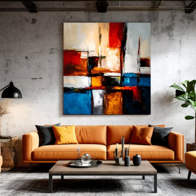 Modernes Abstrakte: Handgemachte Kunst Leinwanddruck (Von Creator hochgeladen)