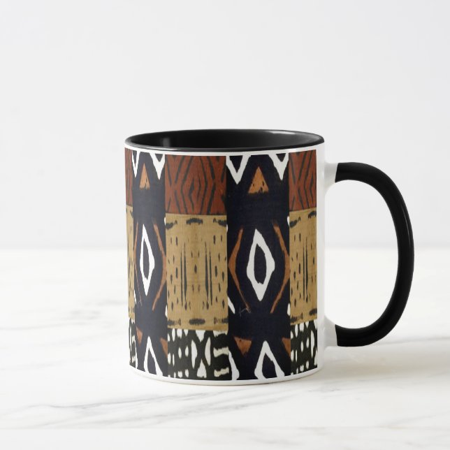 Modernes Abstraktes afrikanisches Design Tasse (Rechts)