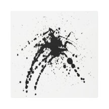 Modernes, abstraktes Bild mit sichtbaren Metalltei