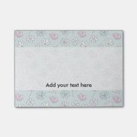 Modernes abstraktes blaues trendy Blumen des
