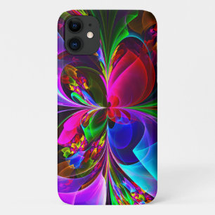 Modernes Abstraktes Blumenmuster Red Blue #12 Case-Mate iPhone Hülle